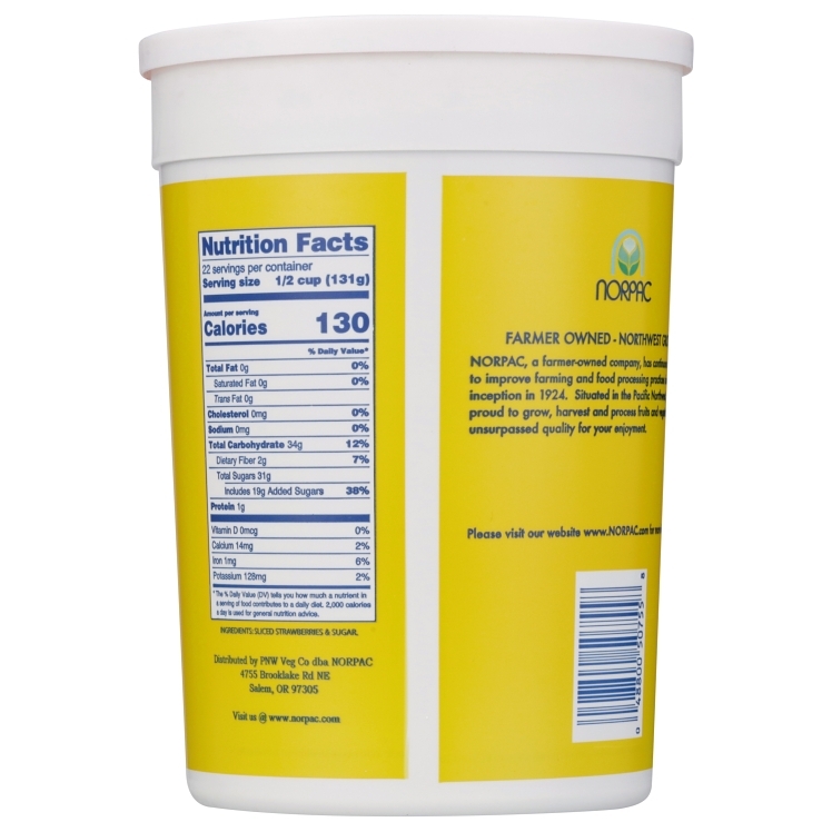 FLAV-R-PAC SWEETENED FROZEN SLICED STRAWBERRIES