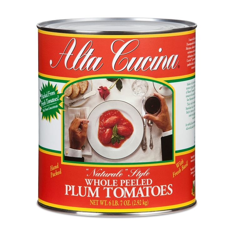 ALTA CUCINA TOMATO, WHOLE PLUM WITH BASIL IN