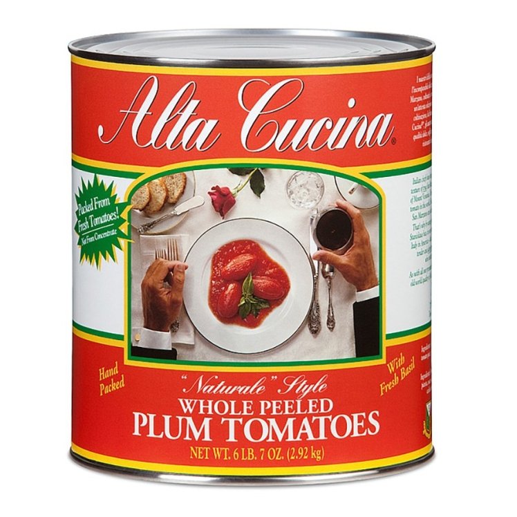 ALTA CUCINA TOMATO, WHOLE PLUM WITH BASIL IN