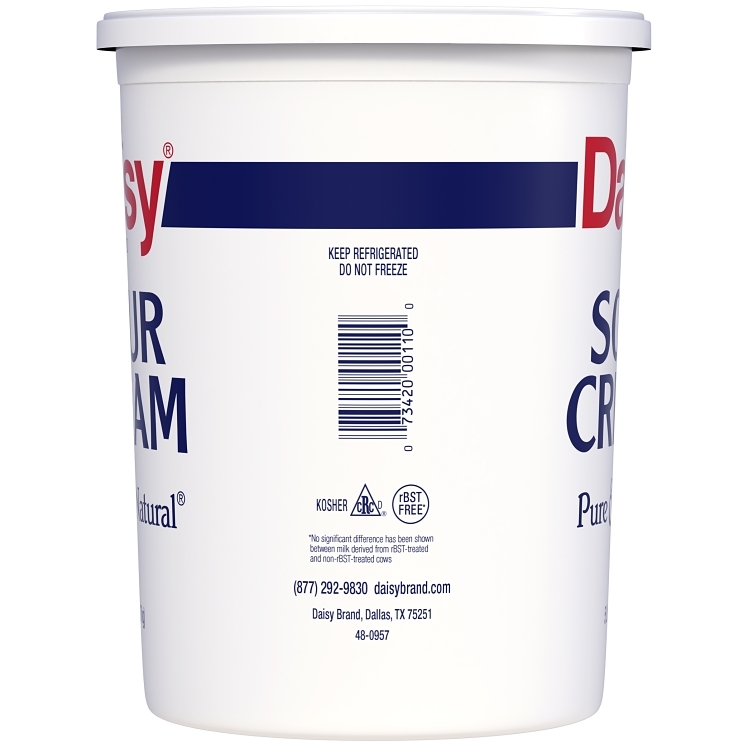 DAISY BRAND SOUR CREAM PURE & NATURAL TUB