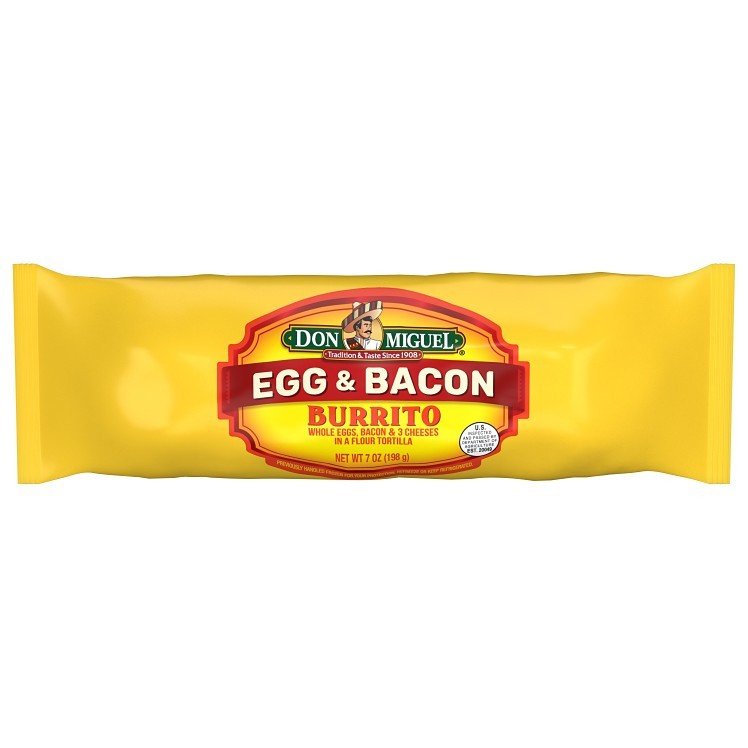 DON MIGUEL MEXICAN FOODS BREAKFAST BURRITO BACON & EGG