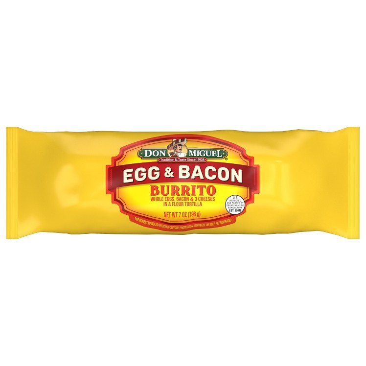 DON MIGUEL MEXICAN FOODS BREAKFAST BURRITO BACON & EGG