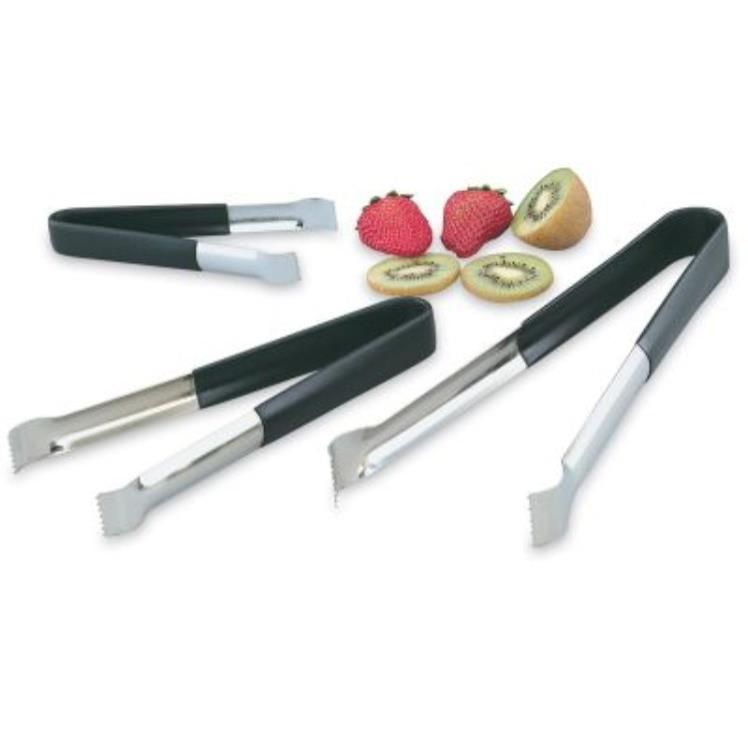Vollrath Pom Tong 6 Inch Stainless Steel with Black Kool Touch Handle