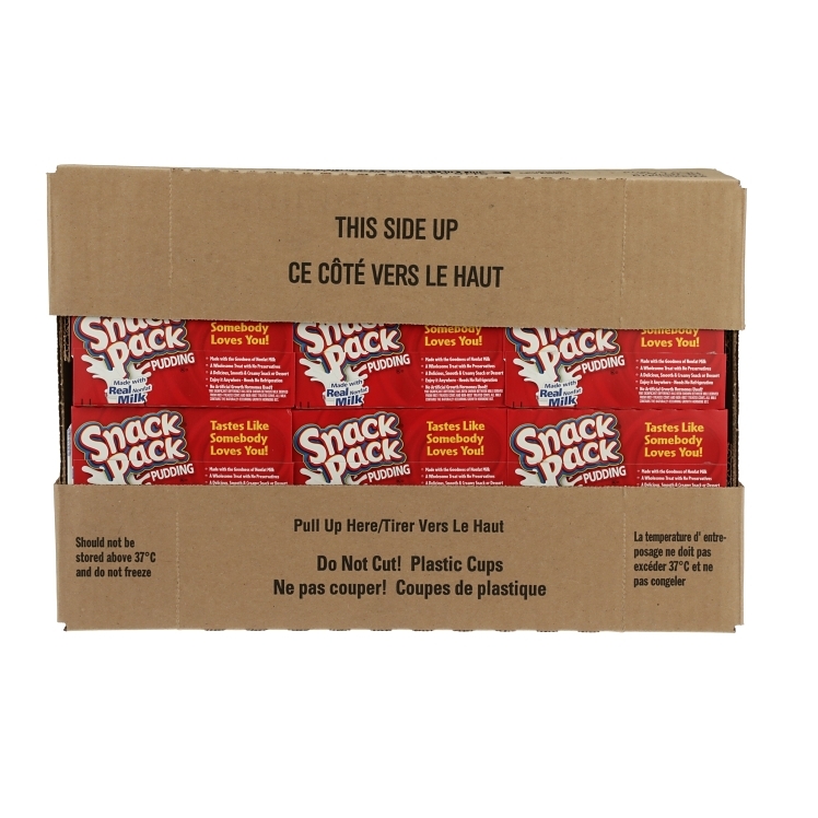 HUNT'S PUDDING, VANILLA SINGLE SERVE CUP SHELF