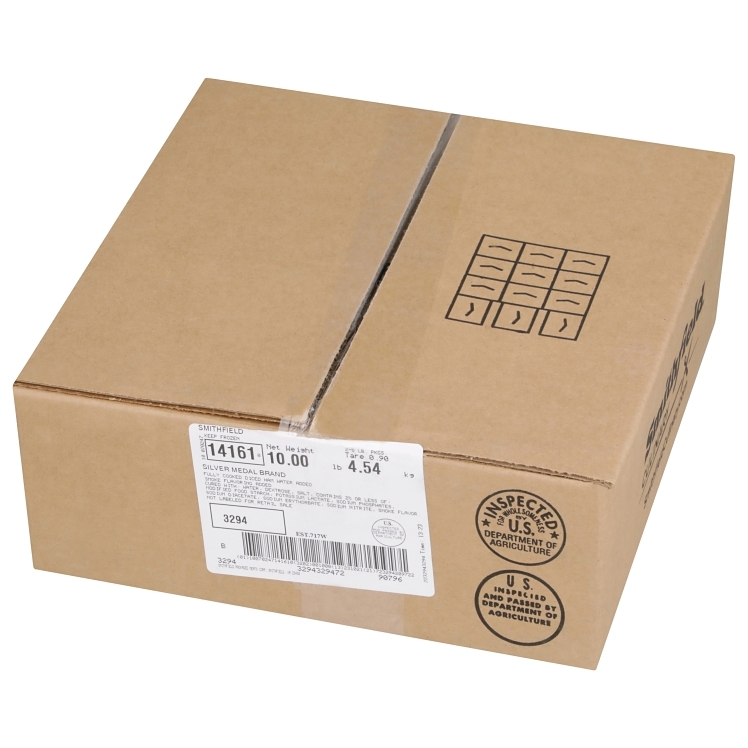 SMITHFIELD DICED HAM .25 WATER ADDED COOKED FROZEN 2/5LB