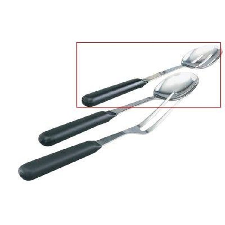 VOLLRATH SPOON, BUFFET SLOTTED 12 INCH STAINLESS STEEL WITH BLACK