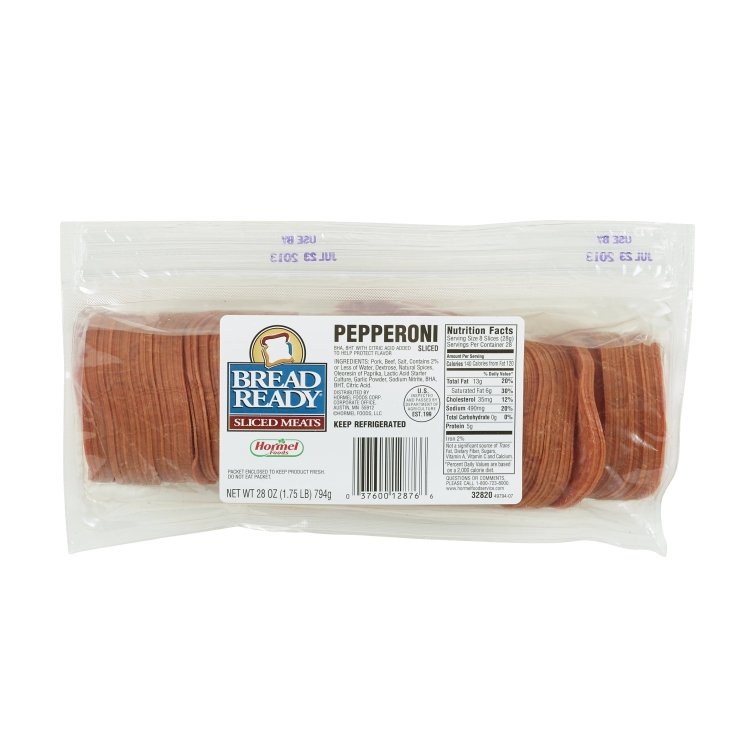 BREAD READY PEPPERONI PORK BEEF SLICED 8 COUNT