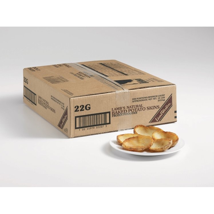 LAMBS NATURAL POTATO SKIN BOAT 200 COUNT BAKED