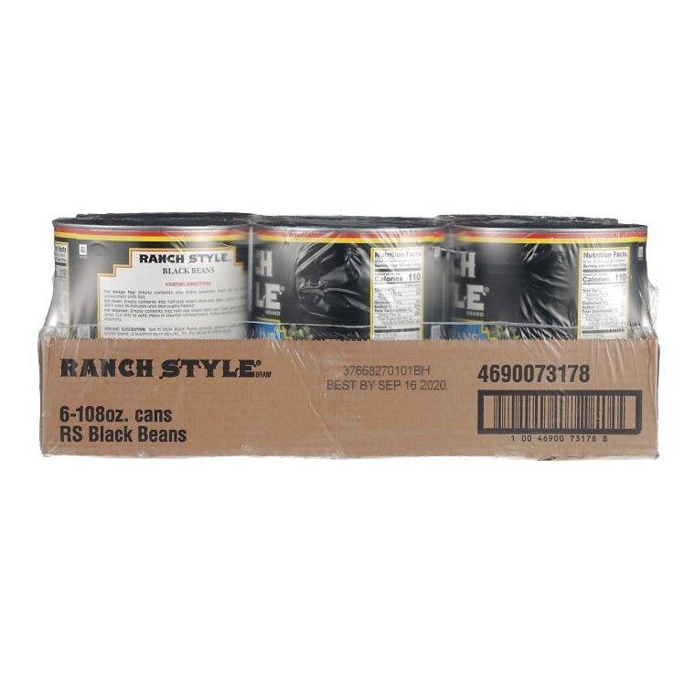 RANCH STYLE BEAN, BLACK CANNED