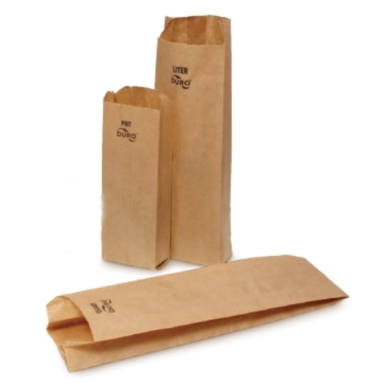 DURO QUART SIZE KRAFT PAPER BROWN CARRY OUT BAG