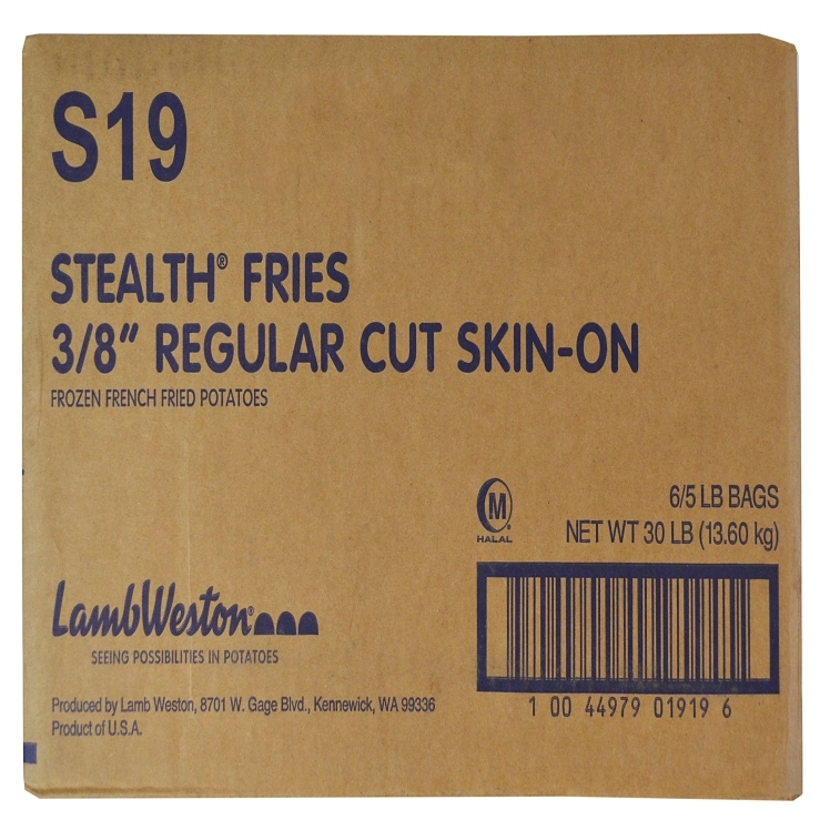 LAMB WESTON STEALTH 3/8-INCH REGULAR SKIN ON FRENCH FRY
