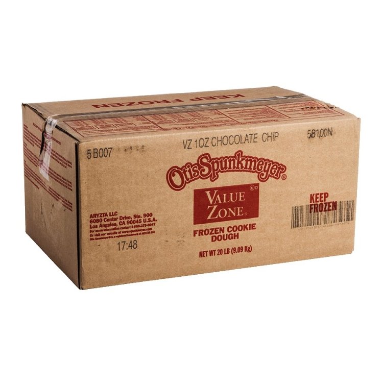 OTIS SPUNKMEYER VALUE ZONE DOUGH CHOCOLATE CHIP FROZEN