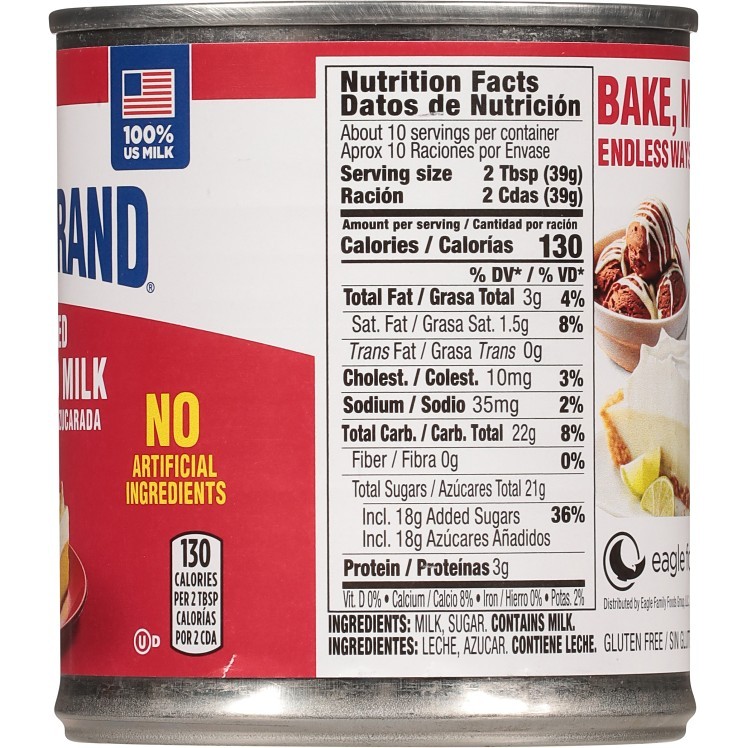 EAGLE BRAND CONDENSED MILK EAGLE CONDENSED MILK