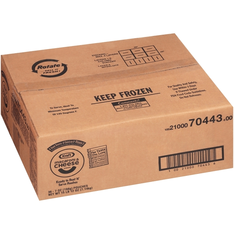 KRAFT MACARONI & CHEESE CHEDDAR PARCOOKED SINGLE SERVING BOIL IN BAG