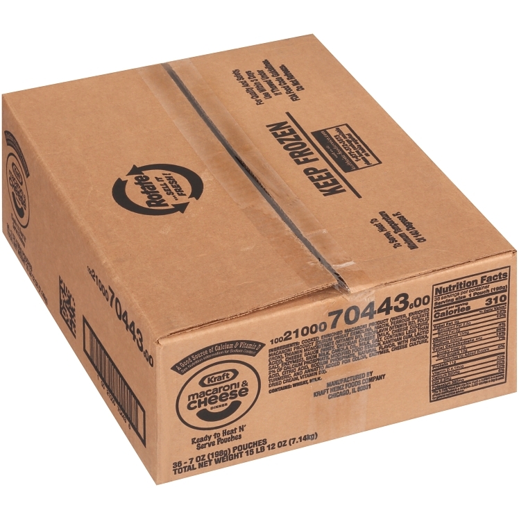 KRAFT MACARONI & CHEESE CHEDDAR PARCOOKED SINGLE SERVING BOIL IN BAG