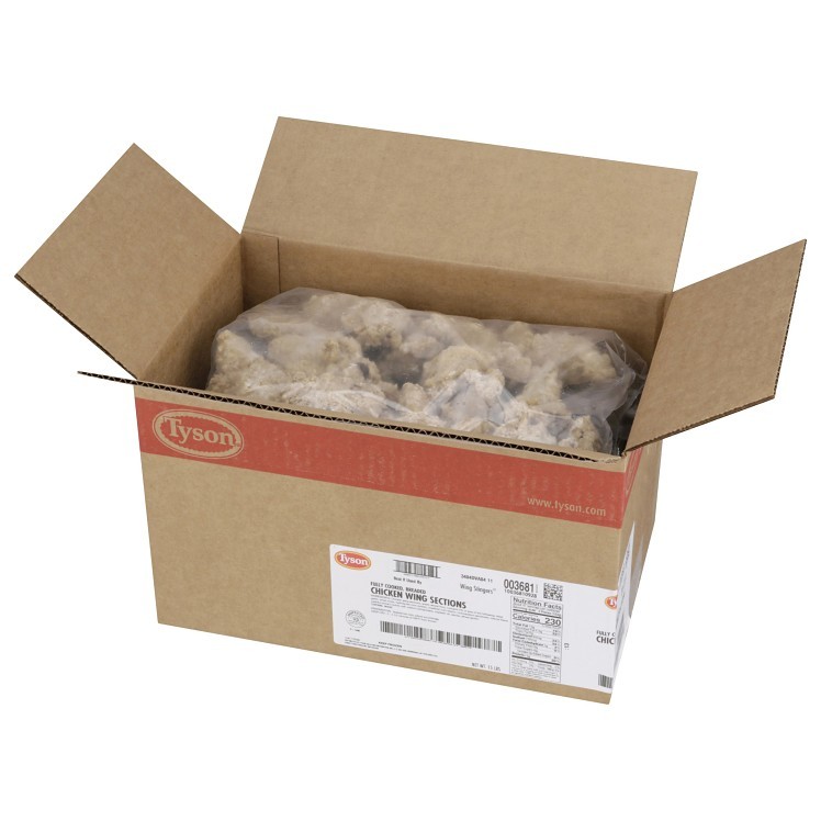 TYSON COOKED BREADED CHICKEN WING SECTION