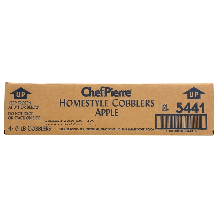 CHEFPIERRE APPLE COBBLER 4CT/96OZ FROZEN