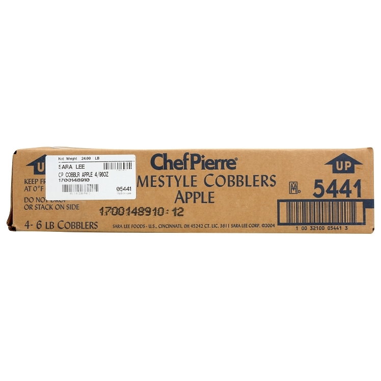 CHEFPIERRE APPLE COBBLER 4CT/96OZ FROZEN