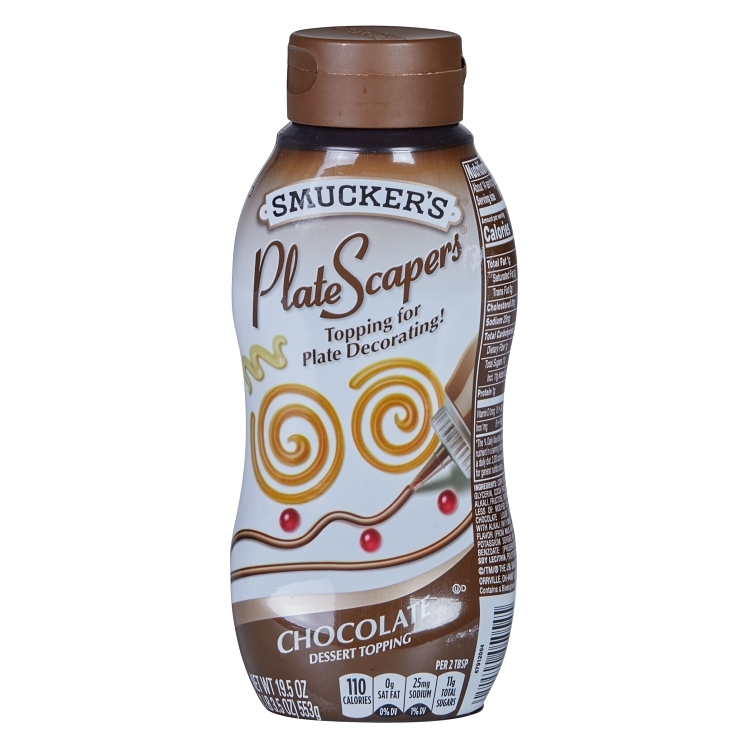 PLATESCAPERS CHOCOLATE SAUCE LIQUID SQUEEZE BOTTLE