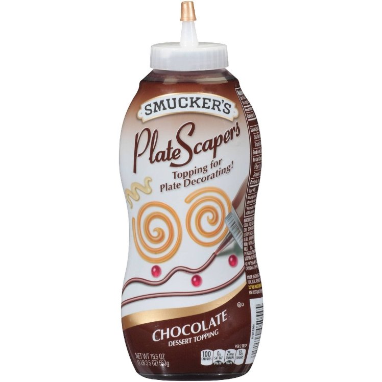 PLATESCAPERS CHOCOLATE SAUCE LIQUID SQUEEZE BOTTLE