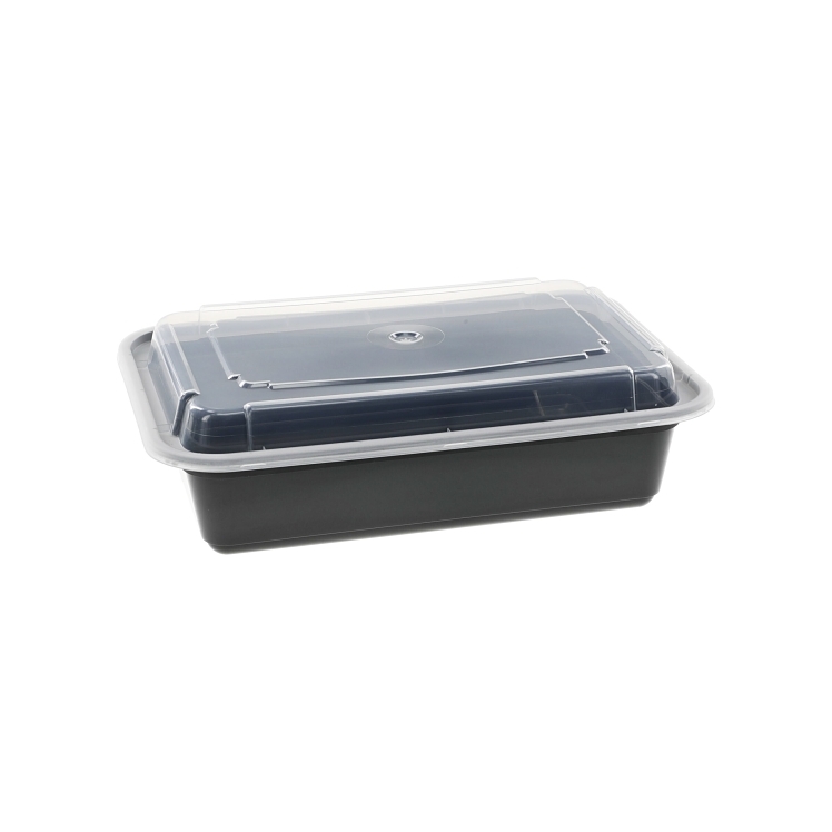 NEWSPRING 38 OZ BLACK MICROWAVE CONTAINER WITH LID