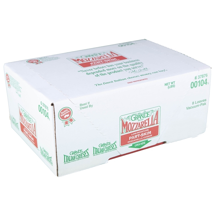 GRANDE  MOZZARELLA CHEESE LOAF LOW MOISTURE PART SKIM