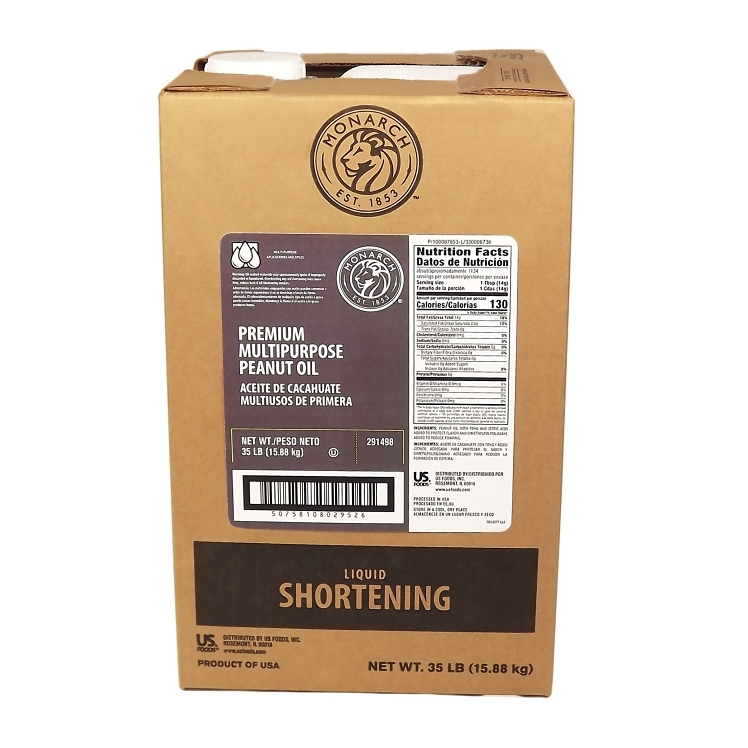 MONARCH LIQUID CLEAR LIQUID PEANUT FRYING SHORTENING