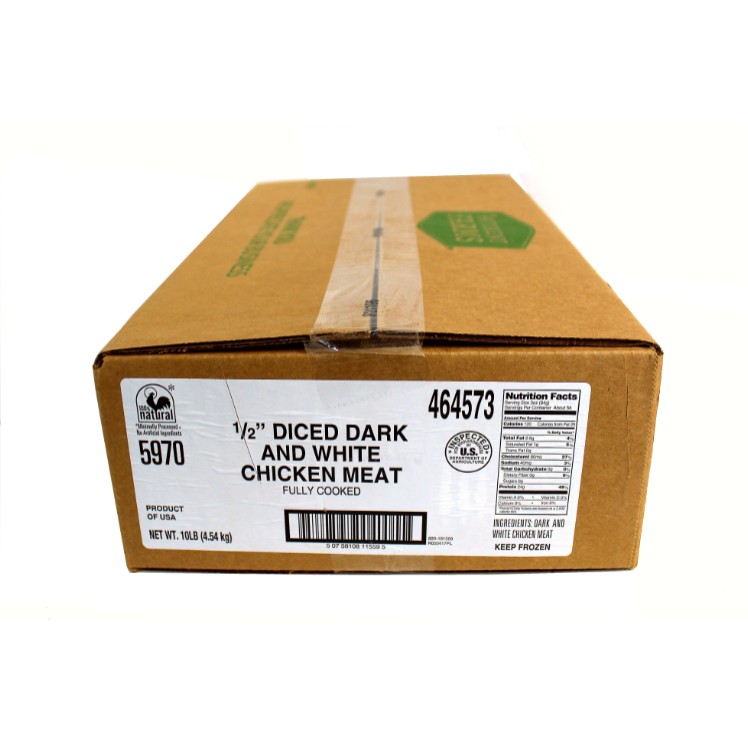 PATUXENT FARMS CHICKEN DARK & WHITE 0.5 INCH DICED