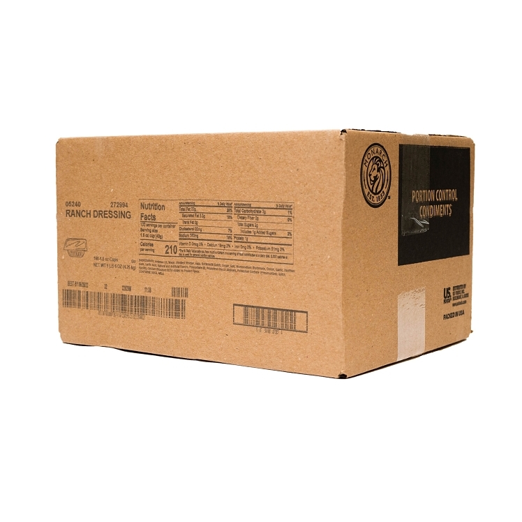 MONARCH SINGLE SERVICE CUP SHELF RANCH DRESSING