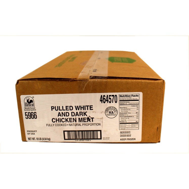 PATUXENT FARMS CHICKEN PULLED WHITE & DARK MEAT COOKED FROZEN