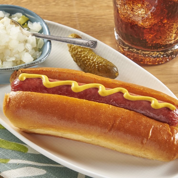 PATUXENT FARMS ALL BEEF HOT DOGS 6 INCH 8/1