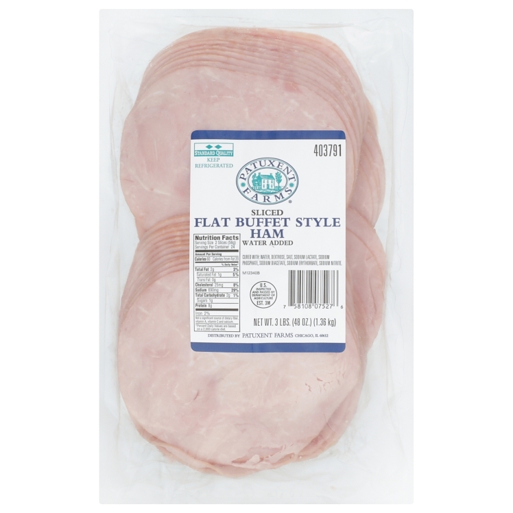 PATUXENT FARMS SLICED SMOKED HAM 3-DIAMOND