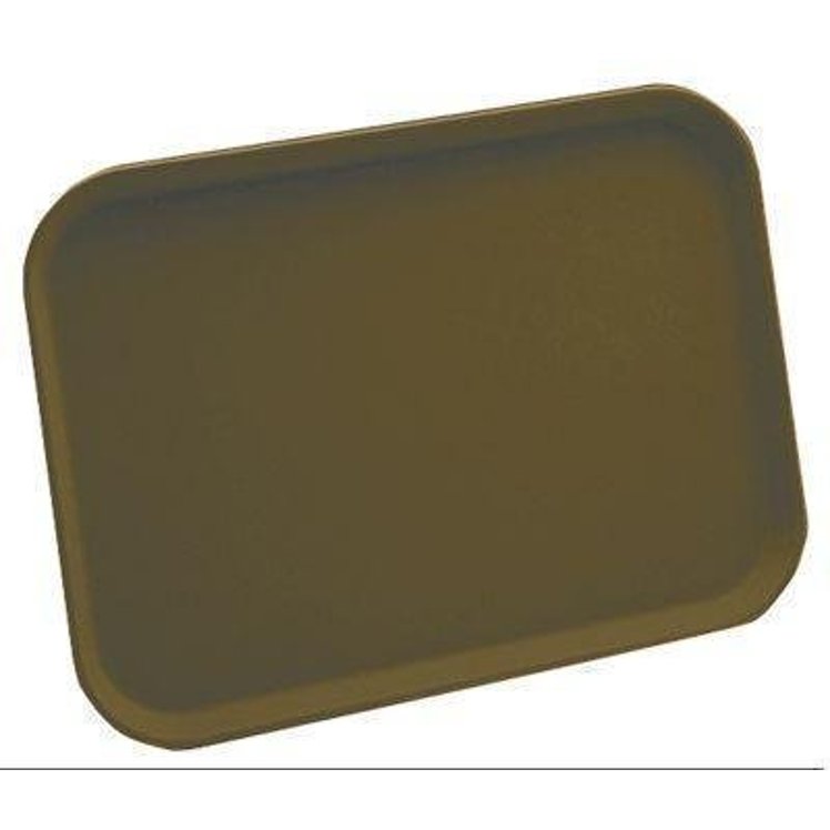 CARLISLE FOODSERVICE PRODUCTS TRAY, CAF&Atilde;? 14X18 POLYPROPYLENE DARK BROWN NON-SKID RETAIL PACK