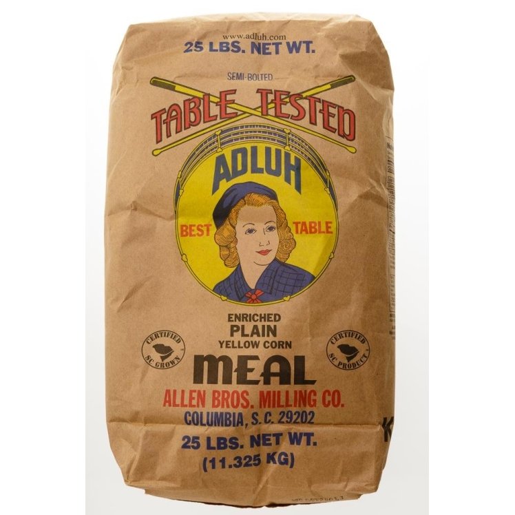 ADLUH FLOUR MILLS CORNMEAL, YELLOW MED BAG MILLED