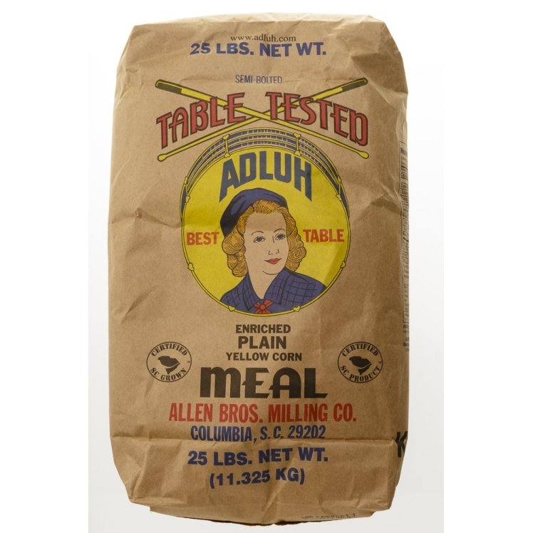 ADLUH FLOUR MILLS CORNMEAL, YELLOW MED BAG MILLED