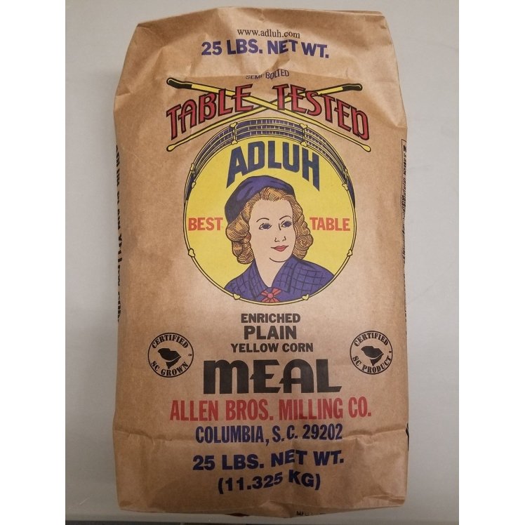 ADLUH FLOUR MILLS CORNMEAL, YELLOW MED BAG MILLED