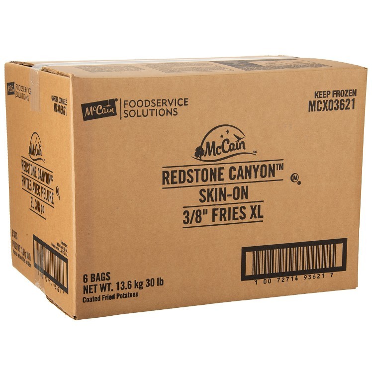 REDSTONE CANYON MCCAIN SKIN ON EXTRA LARGE FRIES 3/8 INCH
