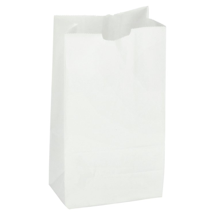 BAG, C-OUT 6 LB PAPR WHT