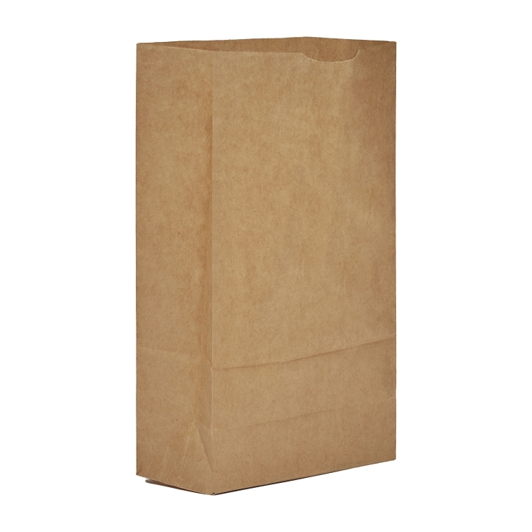 MONOGRAM BAG CARRY-OUT 6 LB PAPER KRAFT BROWN