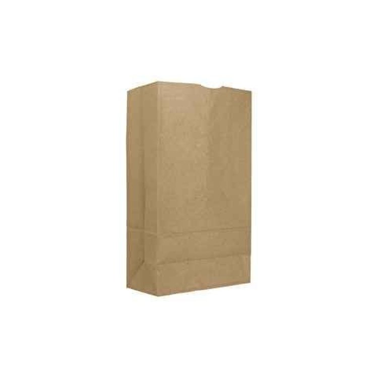 MONOGRAM BAG CARRY-OUT 6 LB PAPER KRAFT BROWN