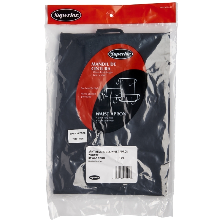 APRON, WAIST COTN BLK RVSBL 3
