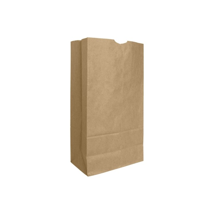 MONOGRAM GROCERY BAGS NATURAL 8 POUNDS