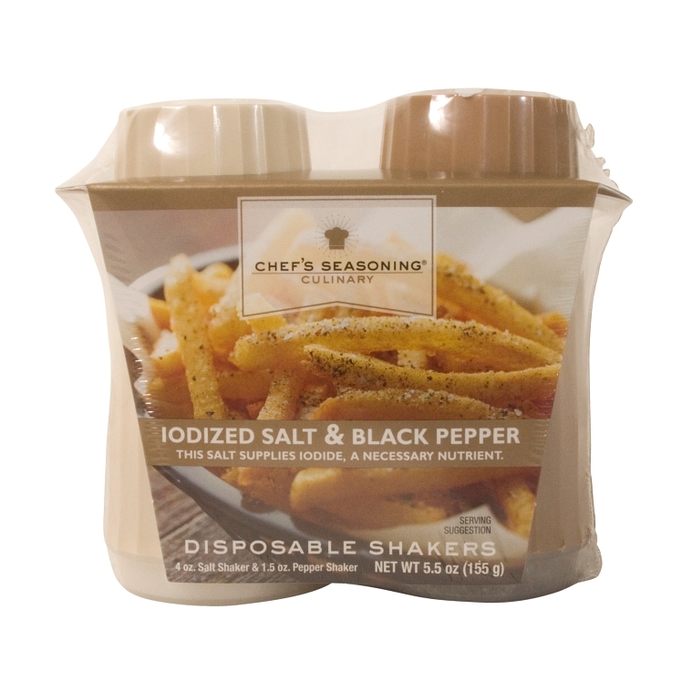 DIXIE CRYSTAL SEASONING SALT & PEPPER GRANULATED SET