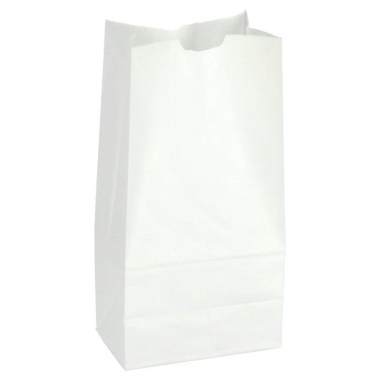 BAG, C-OUT 16 LB PAPR WHT
