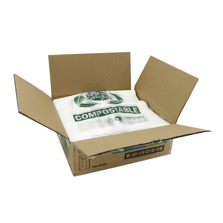 MONOGRAM 11.5X7X21 COMPOSTABLE T-SHIRT BAG