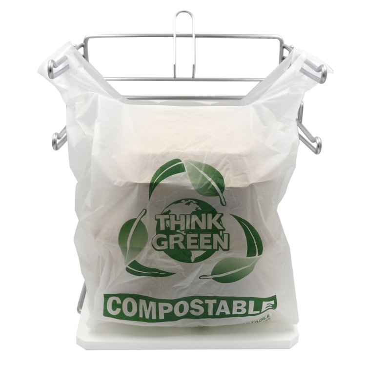 MONOGRAM 11.5X7X21 COMPOSTABLE T-SHIRT BAG