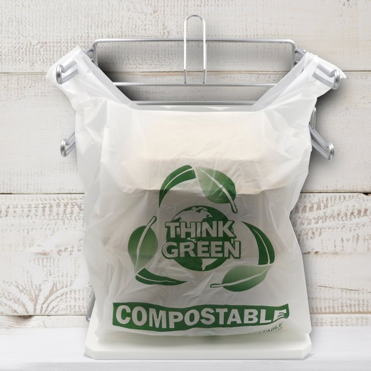 MONOGRAM 11.5X7X21 COMPOSTABLE T-SHIRT BAG