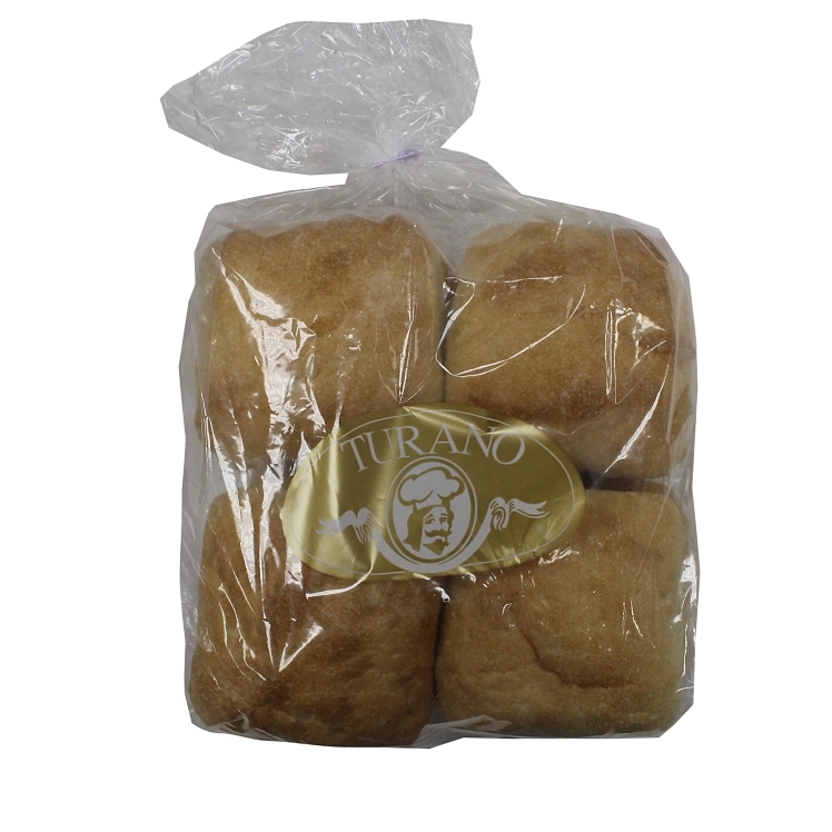 TURANO ROLL CIBATTA 4 SQUARE UNSLICED FROZEN