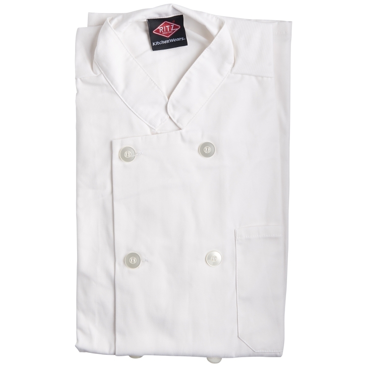 SUPERIOR / CES COAT CHEF 35/65 COTTON POLYESTER EXTRA