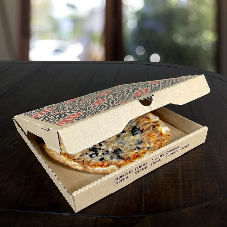 MONOGRAM 14 IN PIZZA BOX SLICES OF ART STOCK PRINT